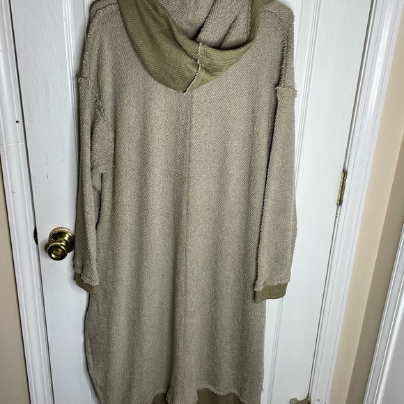 Free People Beach Aja Pullover Sweater Midi Dress Ground Coriander Sz Small - Picture 3 of 6